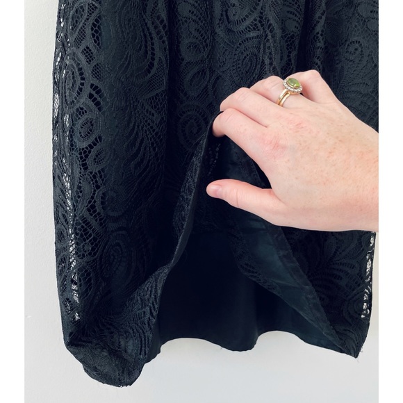 Trina Turk 🌹 Black Lace A-Line Cocktail Dress 🌿 - Picture 13 of 16